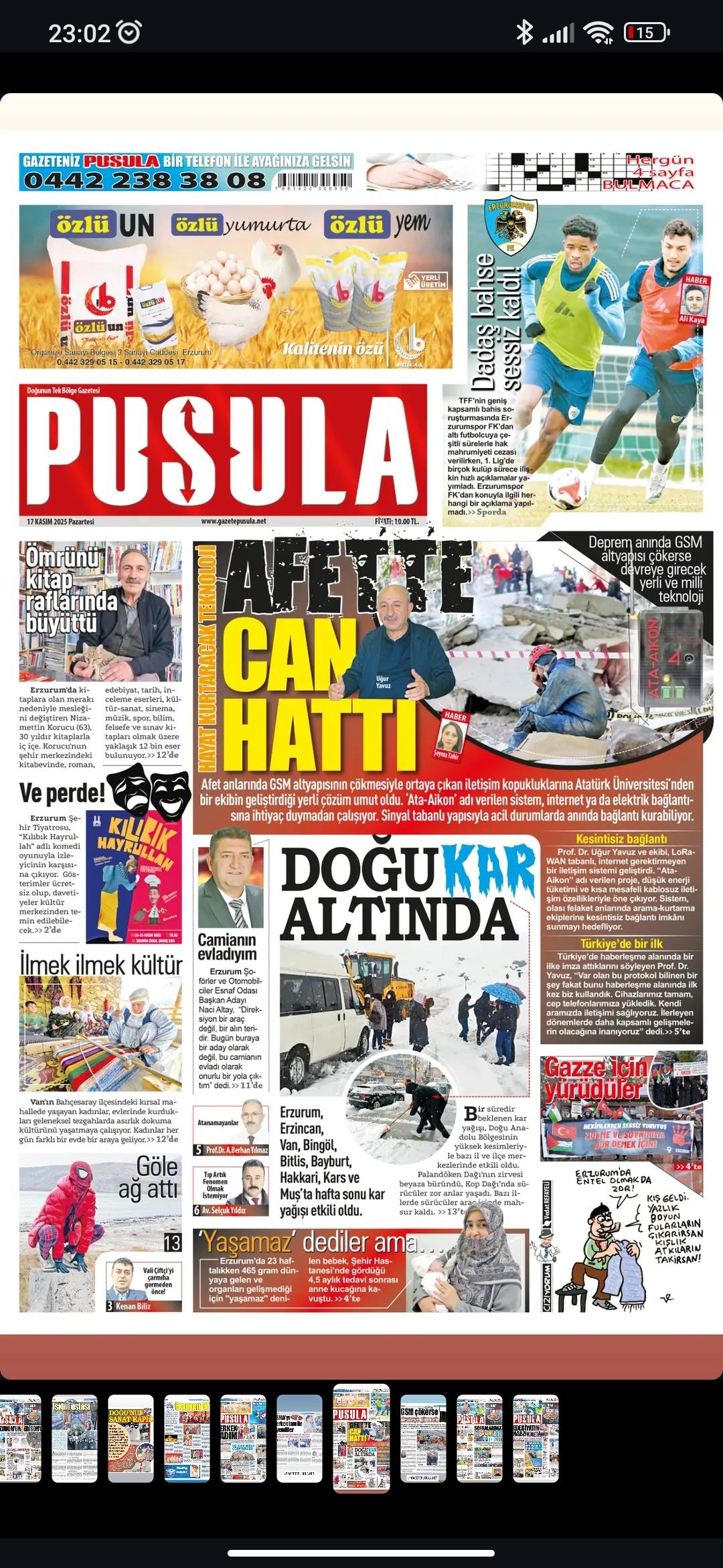 Pusula Gazetesi — İnşirah Sahaf haberi
