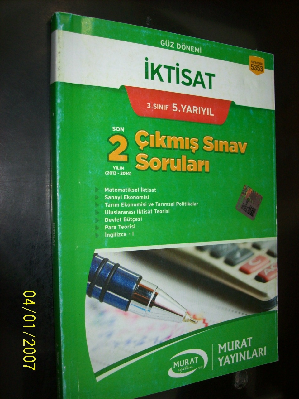 Iktisat 3 Sinif 5 Yariyil Son 2 Yilin Cikmis Sinav Sorulari Insirah Sahaf Ve Kitapevi Erzurum